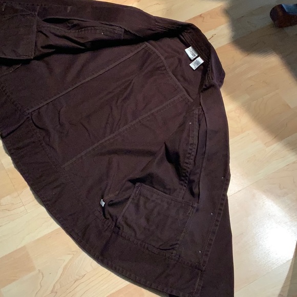 Chicos Brown Denim Jacket- Size 2 - Picture 5 of 7